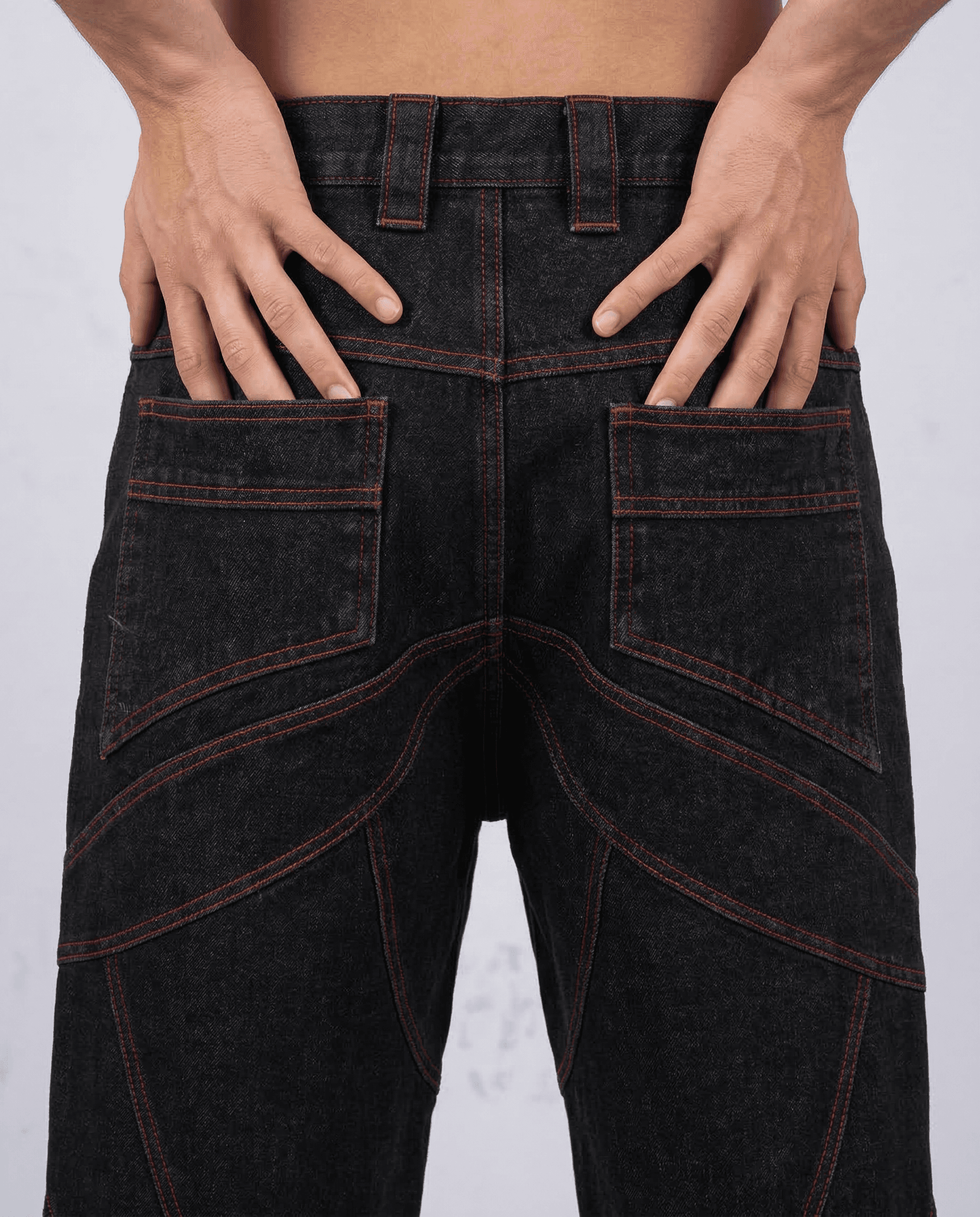 Flare Denims-- Black — view 4